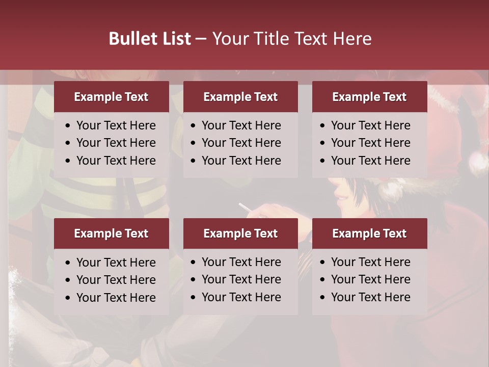 A Couple Of People Sitting Next To Each Other PowerPoint Template
