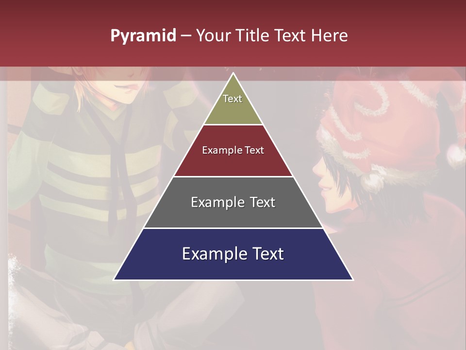 A Couple Of People Sitting Next To Each Other PowerPoint Template