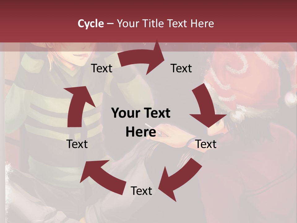 A Couple Of People Sitting Next To Each Other PowerPoint Template