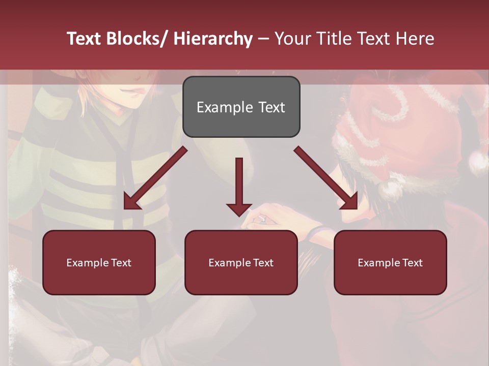 A Couple Of People Sitting Next To Each Other PowerPoint Template