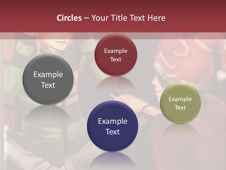 A Couple Of People Sitting Next To Each Other PowerPoint Template