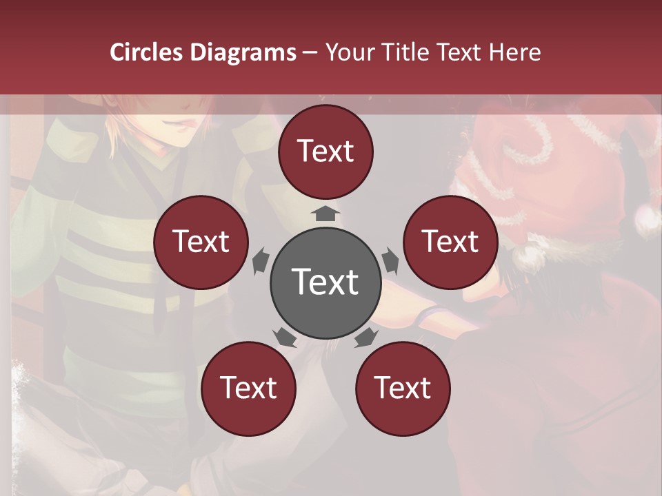 A Couple Of People Sitting Next To Each Other PowerPoint Template