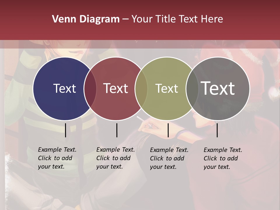 A Couple Of People Sitting Next To Each Other PowerPoint Template
