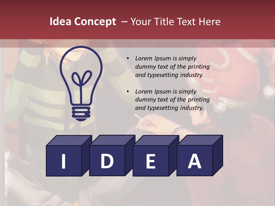 A Couple Of People Sitting Next To Each Other PowerPoint Template