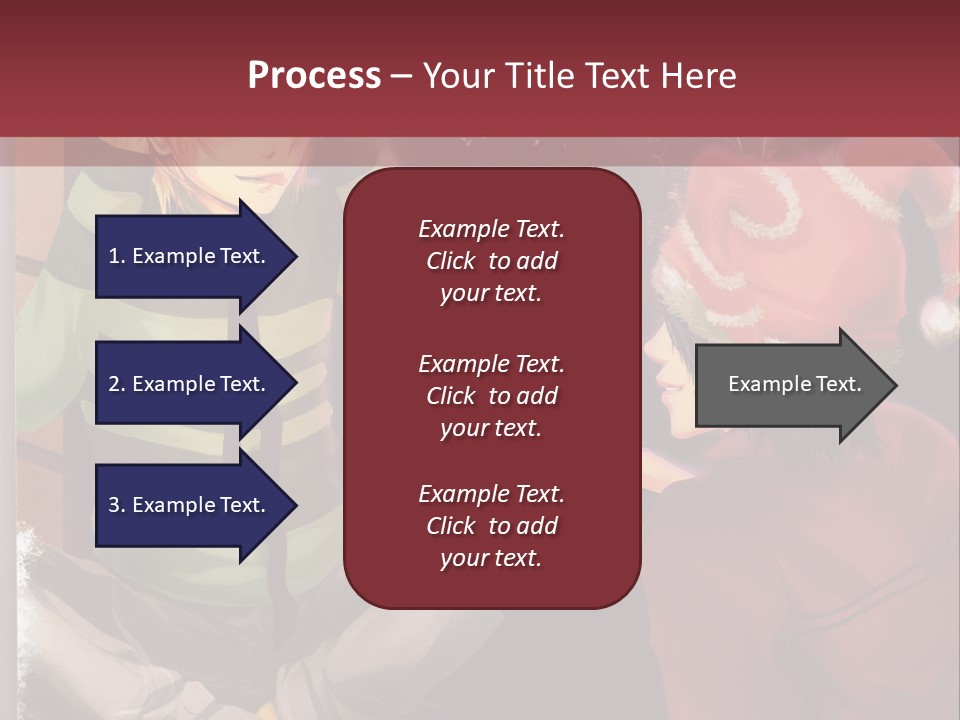 A Couple Of People Sitting Next To Each Other PowerPoint Template