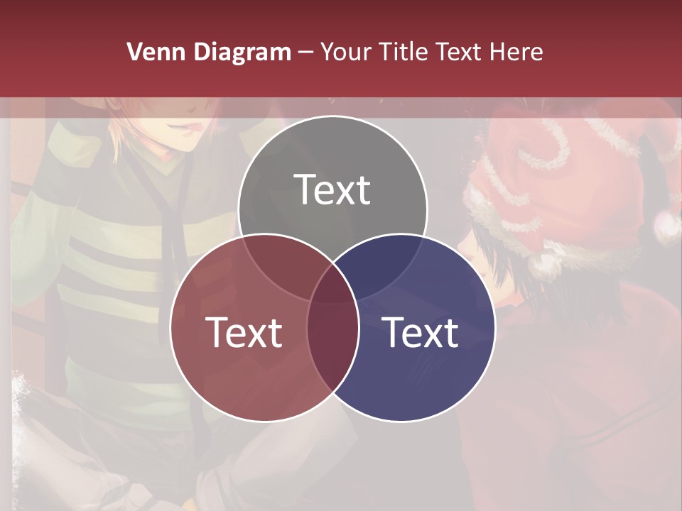 A Couple Of People Sitting Next To Each Other PowerPoint Template