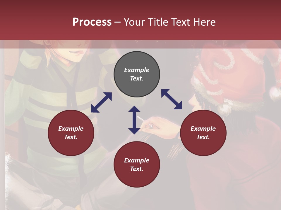 A Couple Of People Sitting Next To Each Other PowerPoint Template
