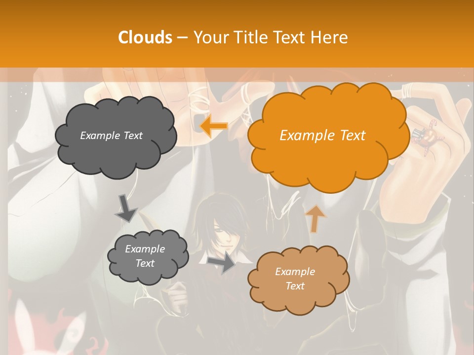 A Person Sitting On Top Of A Pumpkin PowerPoint Template
