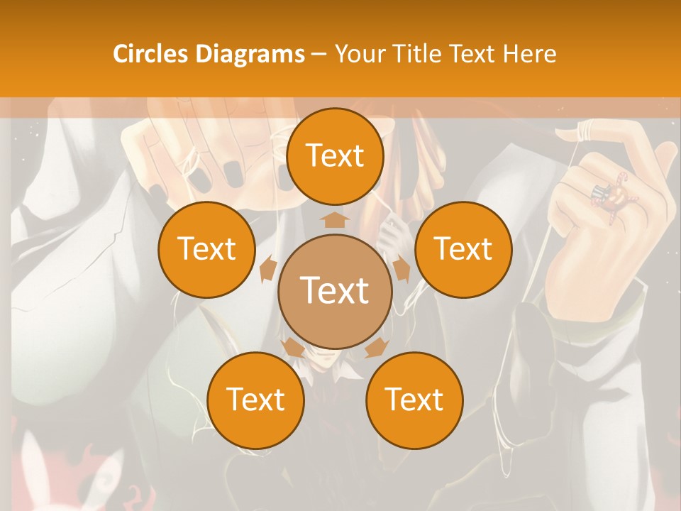 A Person Sitting On Top Of A Pumpkin PowerPoint Template