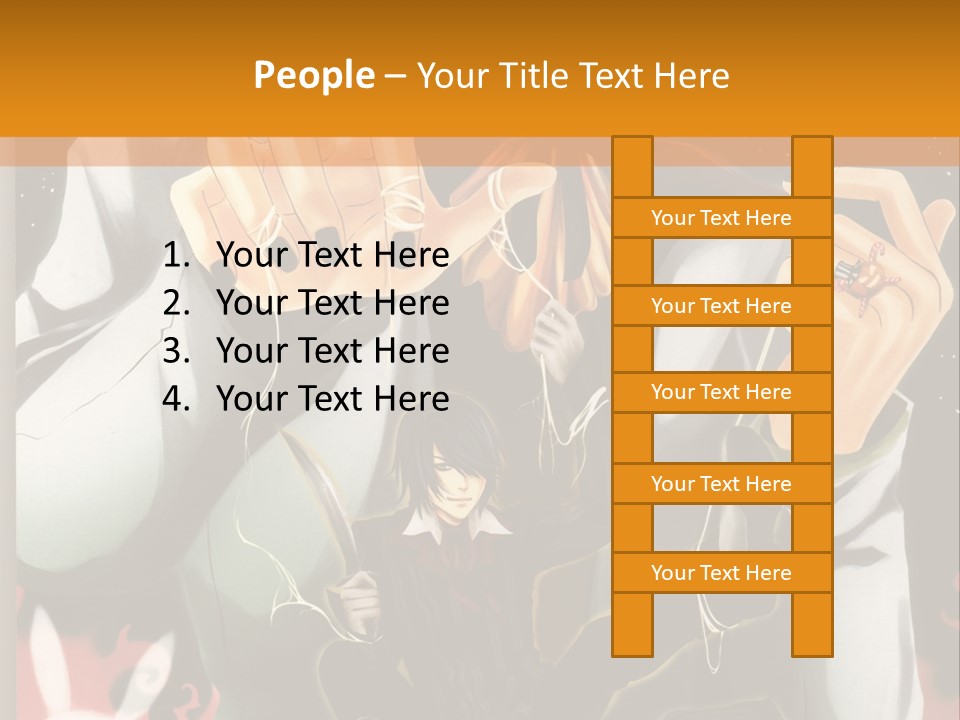 A Person Sitting On Top Of A Pumpkin PowerPoint Template