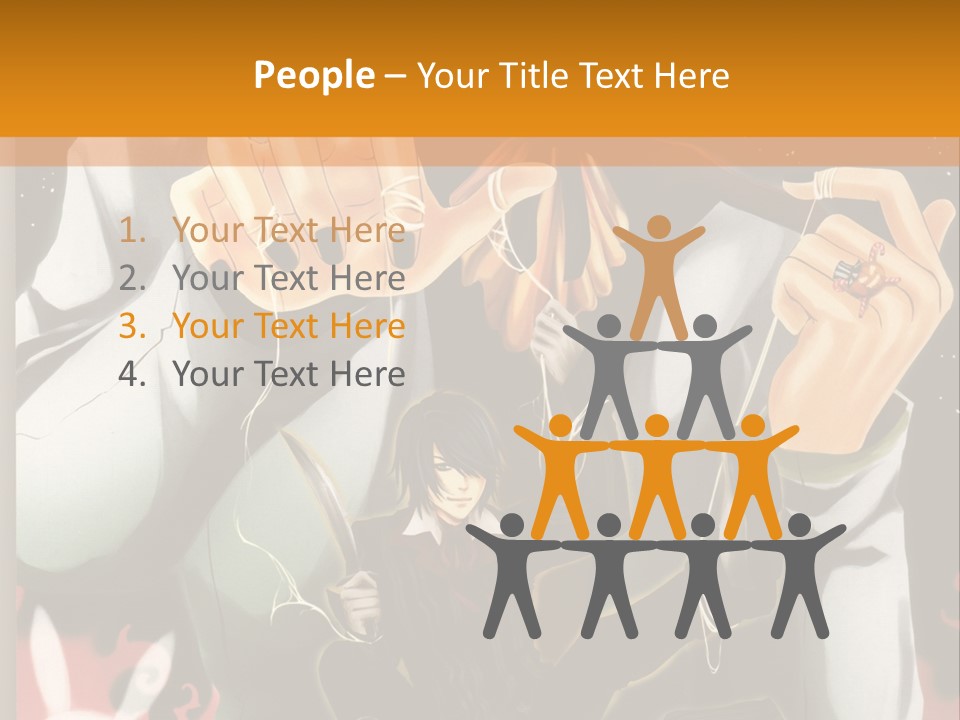 A Person Sitting On Top Of A Pumpkin PowerPoint Template