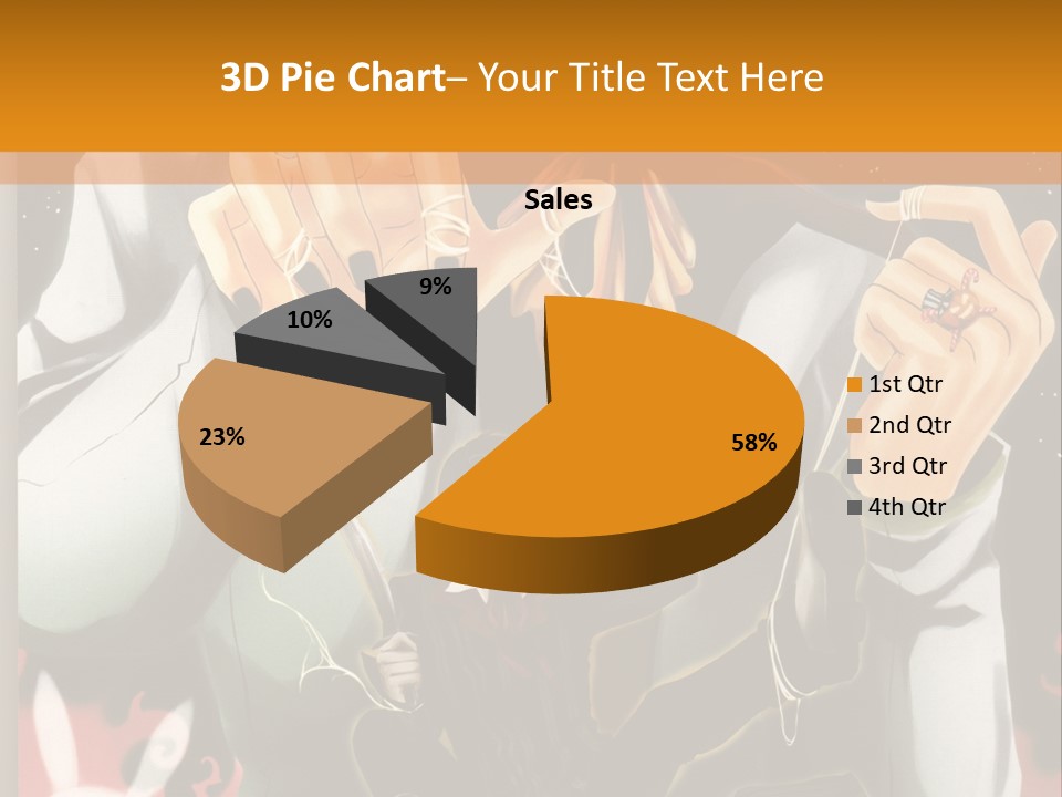 A Person Sitting On Top Of A Pumpkin PowerPoint Template