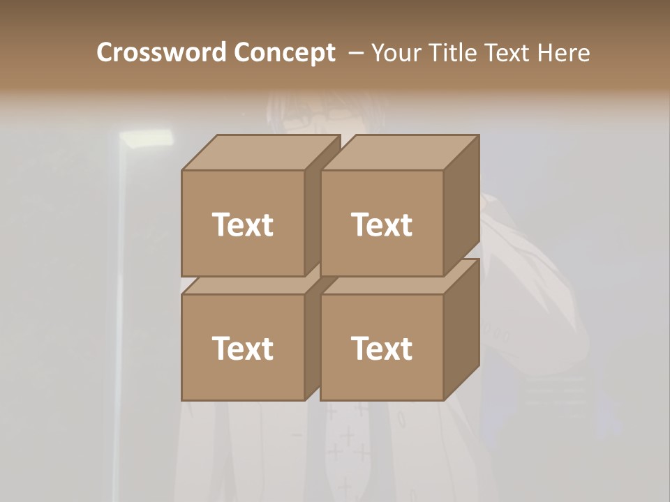 A Man Holding A Pair Of Scissors In His Hand PowerPoint Template