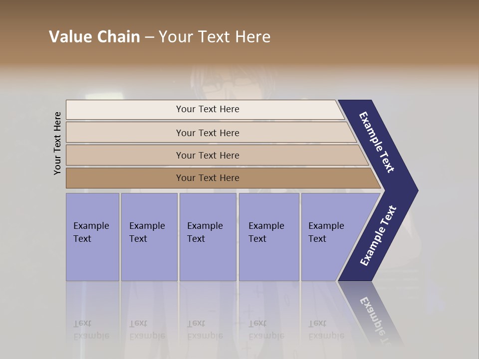 A Man Holding A Pair Of Scissors In His Hand PowerPoint Template