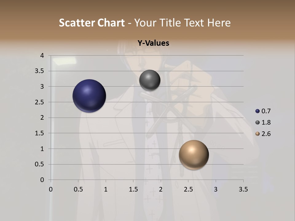 A Man Holding A Pair Of Scissors In His Hand PowerPoint Template