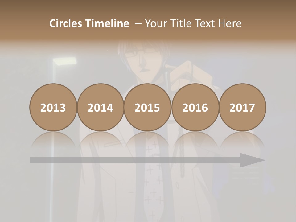 A Man Holding A Pair Of Scissors In His Hand PowerPoint Template