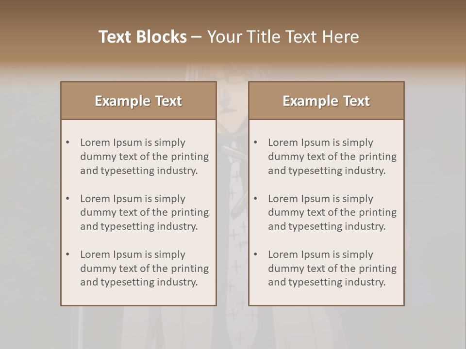 A Man Holding A Pair Of Scissors In His Hand PowerPoint Template