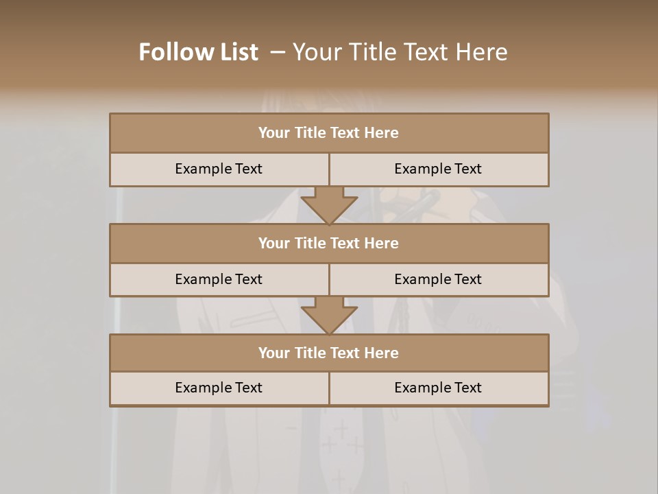 A Man Holding A Pair Of Scissors In His Hand PowerPoint Template