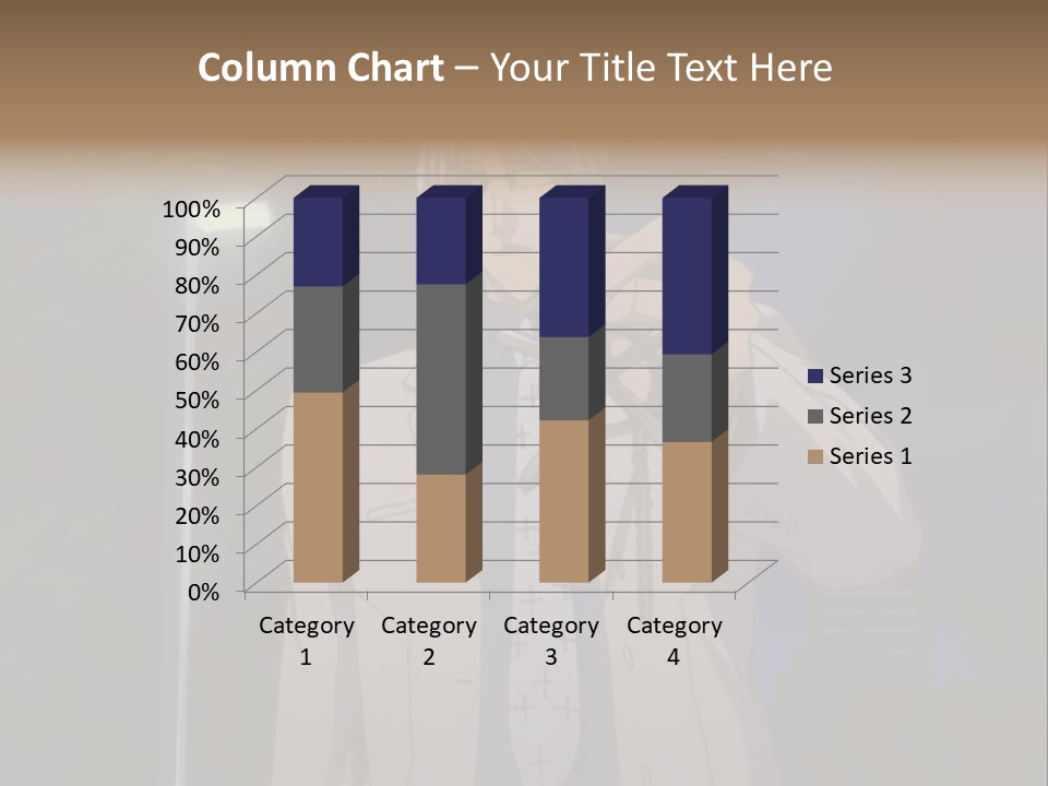 A Man Holding A Pair Of Scissors In His Hand PowerPoint Template