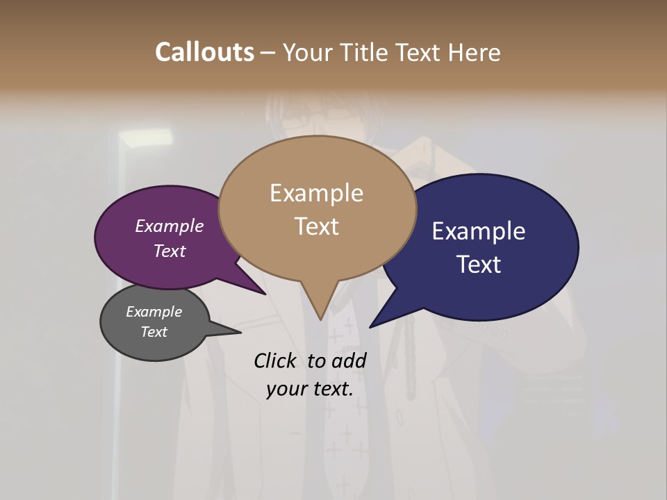 A Man Holding A Pair Of Scissors In His Hand PowerPoint Template