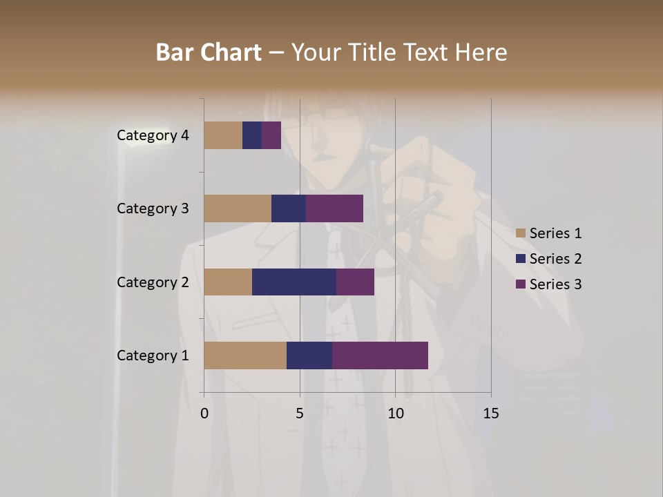 A Man Holding A Pair Of Scissors In His Hand PowerPoint Template