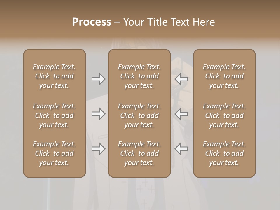 A Man Holding A Pair Of Scissors In His Hand PowerPoint Template