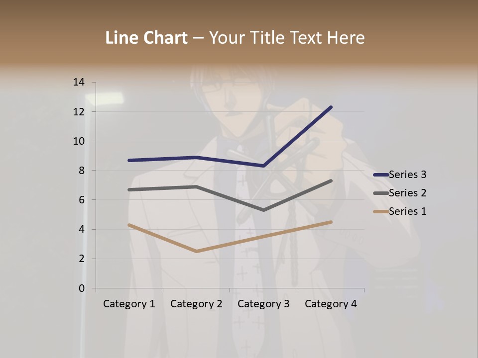 A Man Holding A Pair Of Scissors In His Hand PowerPoint Template