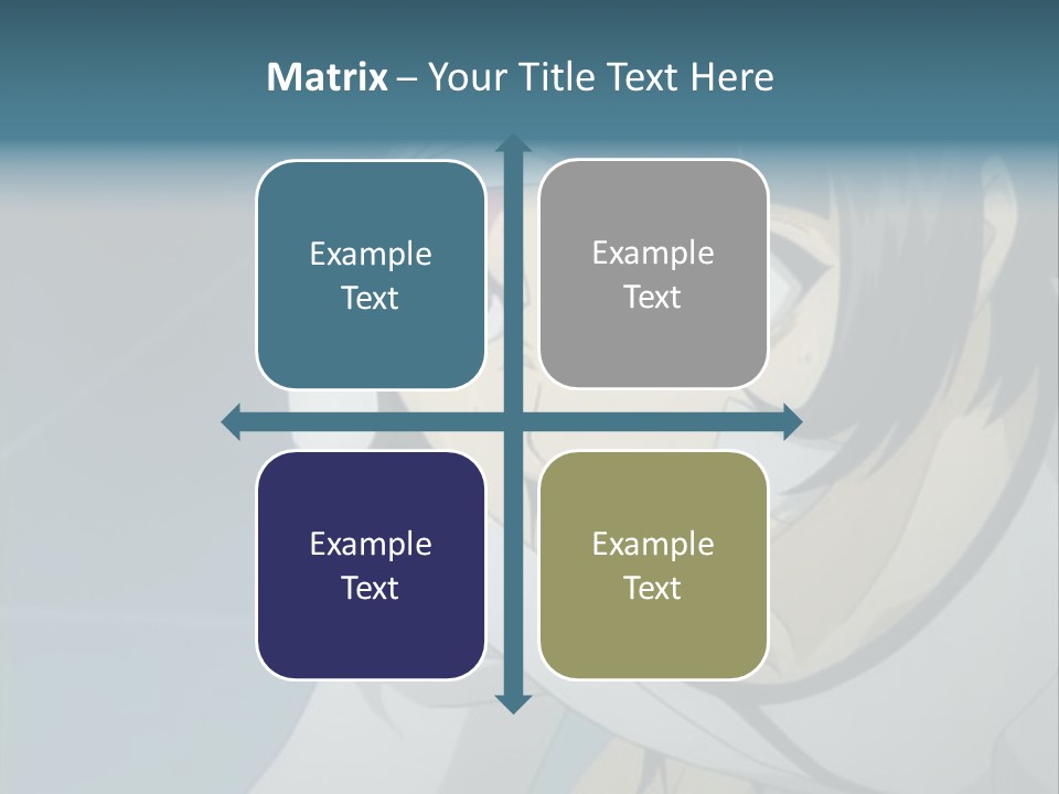 A Person With Purple Eyes And A White Shirt PowerPoint Template