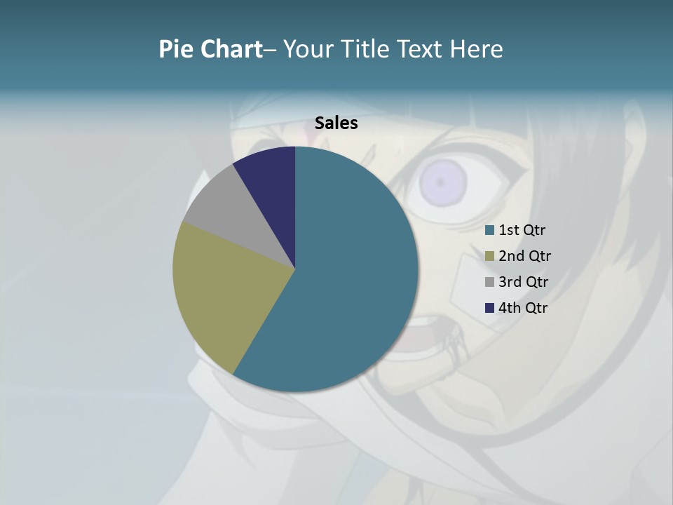 A Person With Purple Eyes And A White Shirt PowerPoint Template
