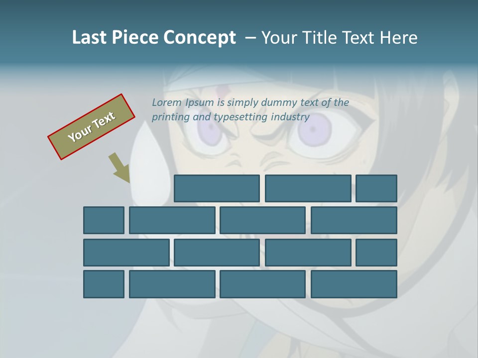 A Person With Purple Eyes And A White Shirt PowerPoint Template