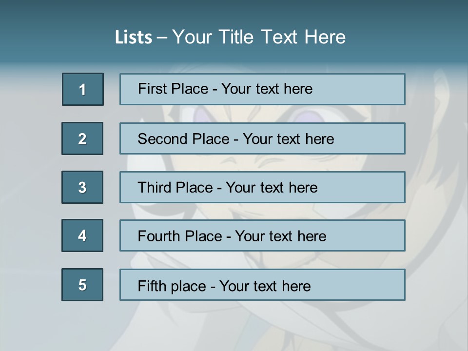 A Person With Purple Eyes And A White Shirt PowerPoint Template