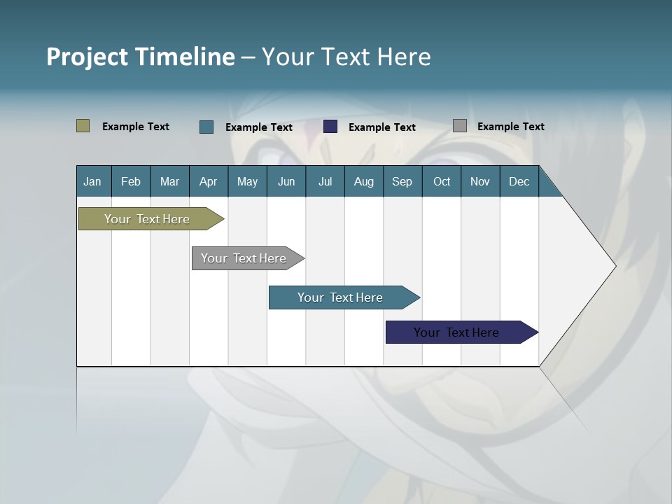 A Person With Purple Eyes And A White Shirt PowerPoint Template