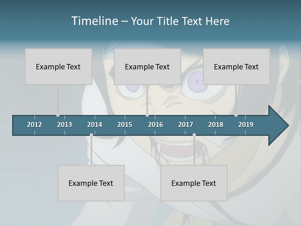 A Person With Purple Eyes And A White Shirt PowerPoint Template