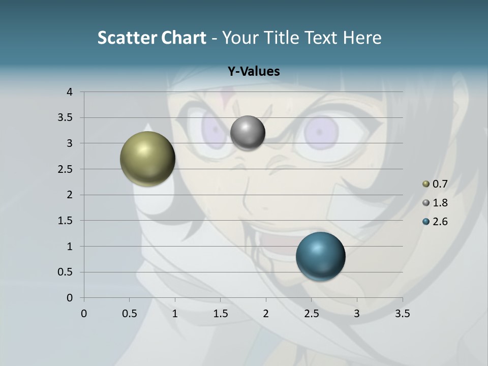 A Person With Purple Eyes And A White Shirt PowerPoint Template