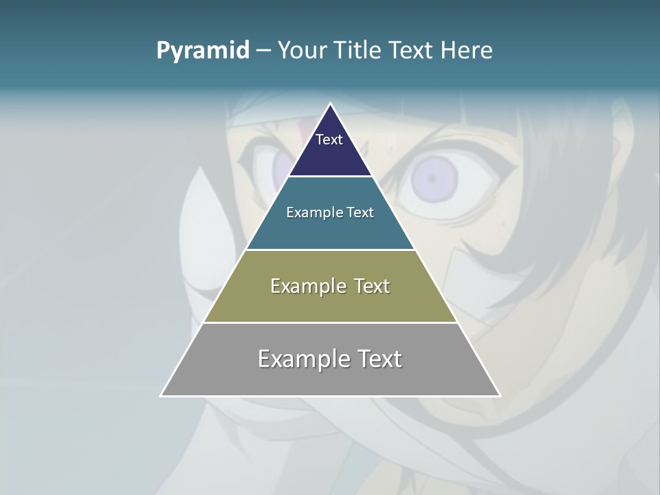 A Person With Purple Eyes And A White Shirt PowerPoint Template