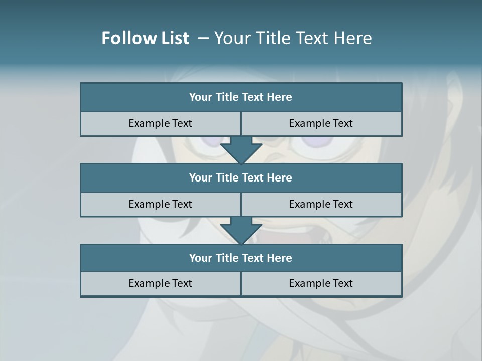 A Person With Purple Eyes And A White Shirt PowerPoint Template