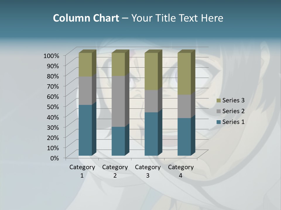 A Person With Purple Eyes And A White Shirt PowerPoint Template