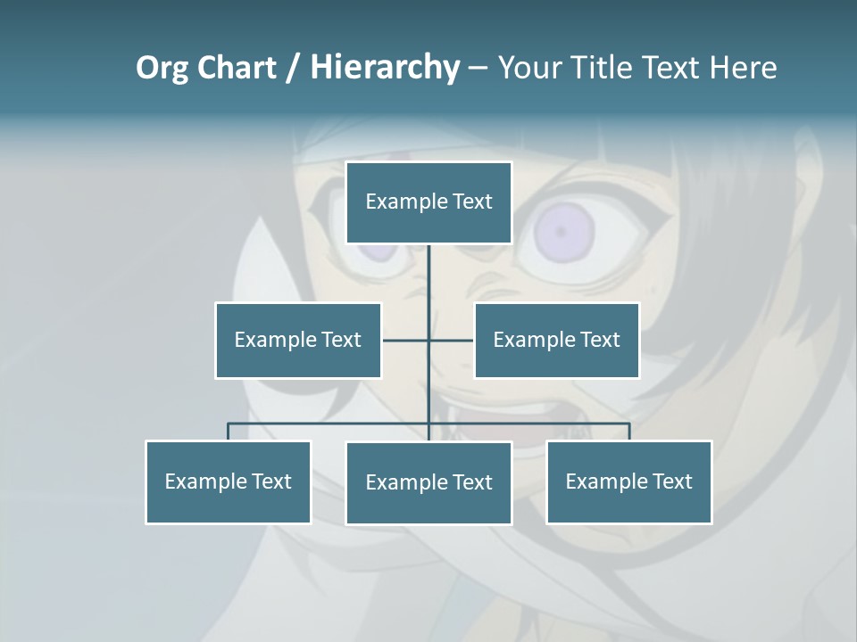 A Person With Purple Eyes And A White Shirt PowerPoint Template