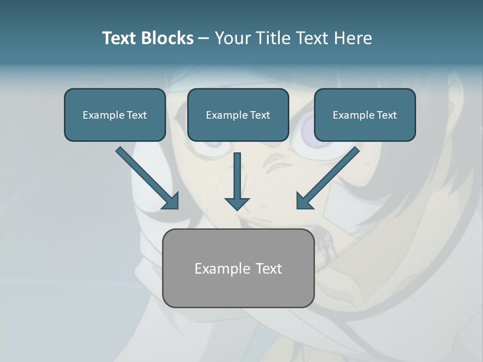 A Person With Purple Eyes And A White Shirt PowerPoint Template