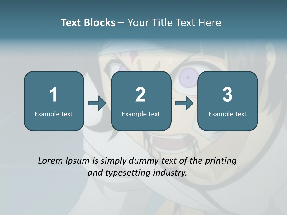 A Person With Purple Eyes And A White Shirt PowerPoint Template