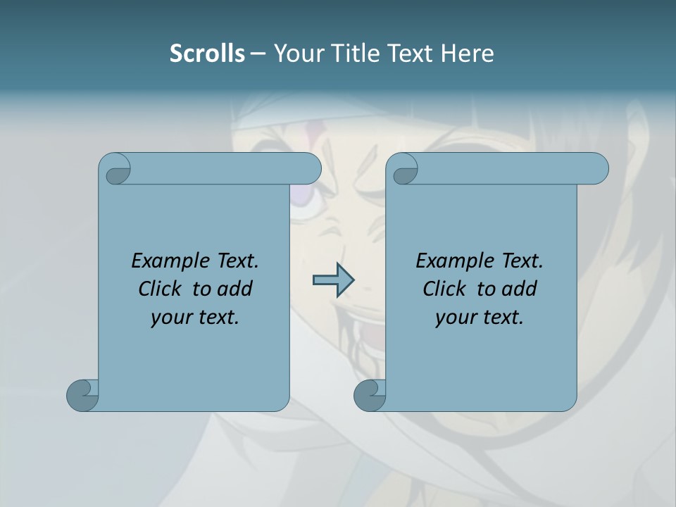 A Person With Purple Eyes And A White Shirt PowerPoint Template