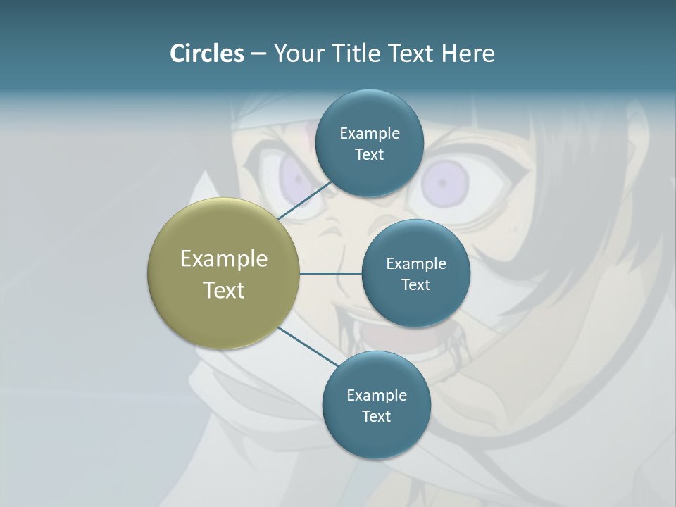 A Person With Purple Eyes And A White Shirt PowerPoint Template