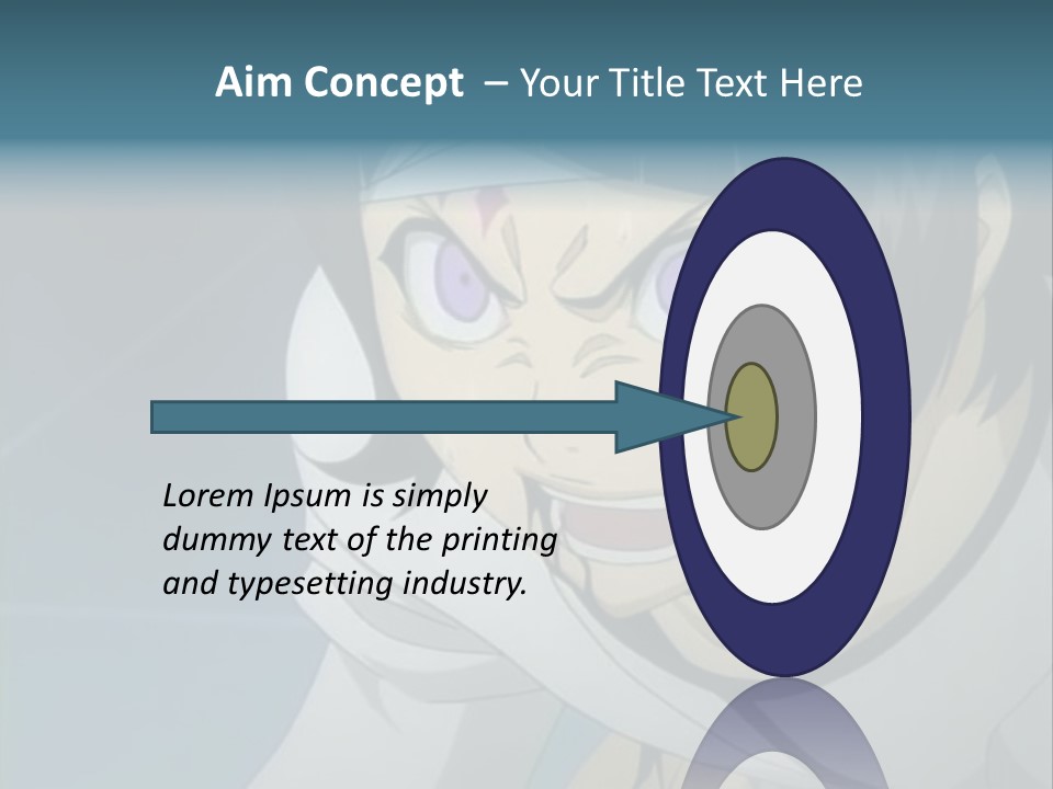 A Person With Purple Eyes And A White Shirt PowerPoint Template