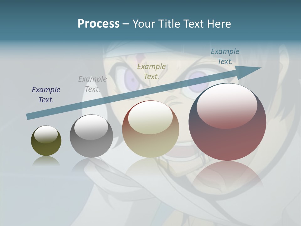 A Person With Purple Eyes And A White Shirt PowerPoint Template