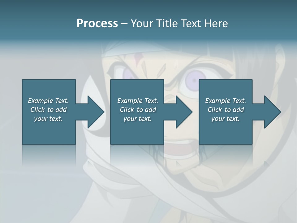 A Person With Purple Eyes And A White Shirt PowerPoint Template