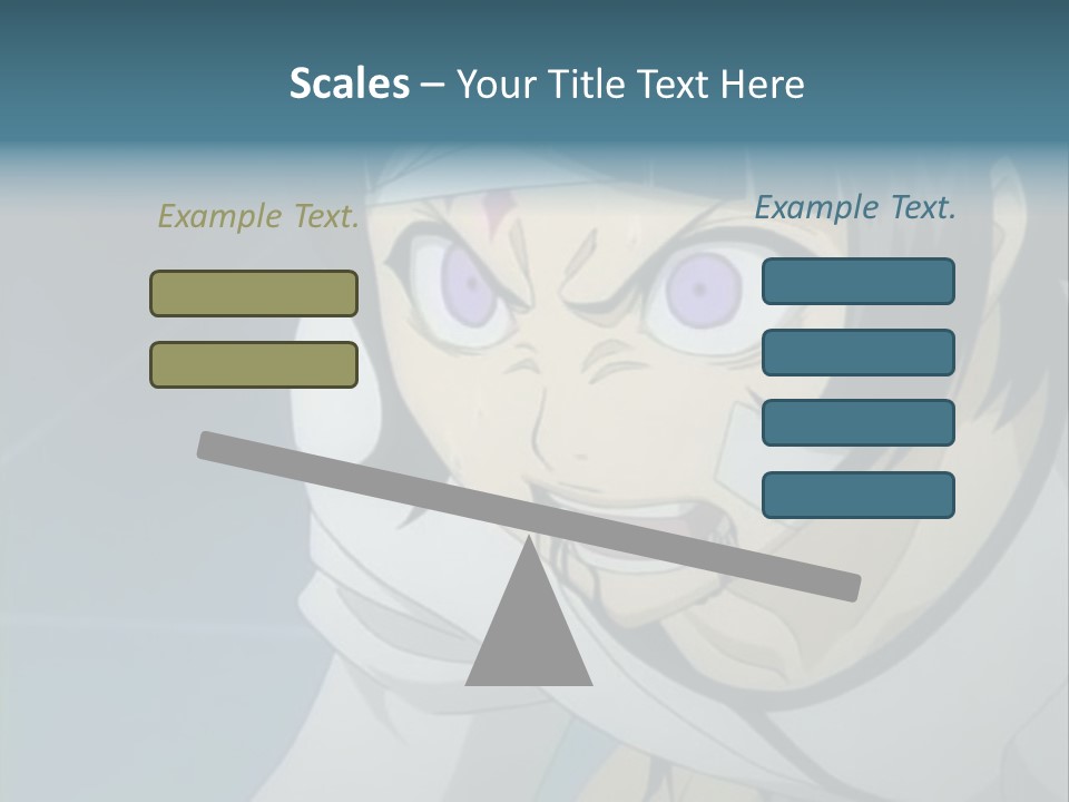 A Person With Purple Eyes And A White Shirt PowerPoint Template