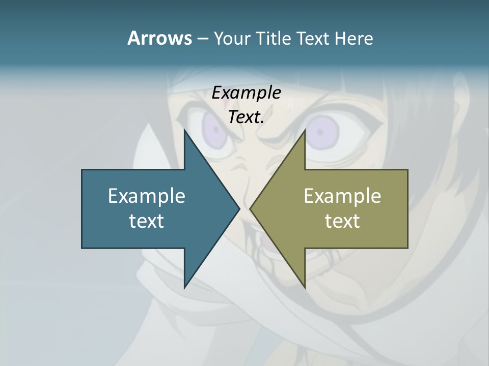 A Person With Purple Eyes And A White Shirt PowerPoint Template