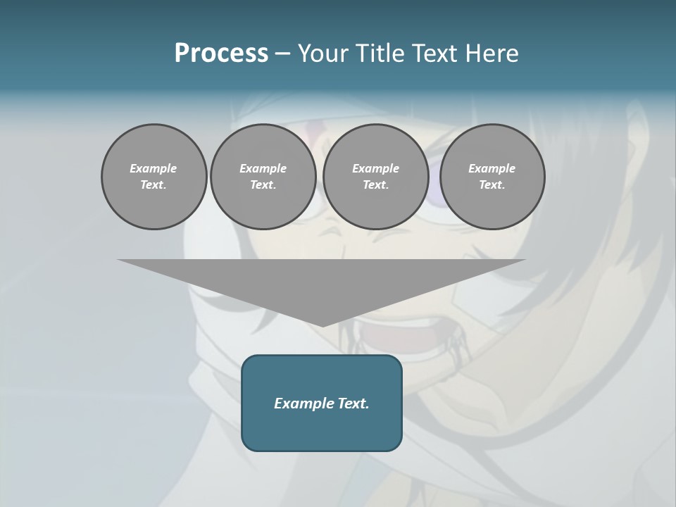 A Person With Purple Eyes And A White Shirt PowerPoint Template