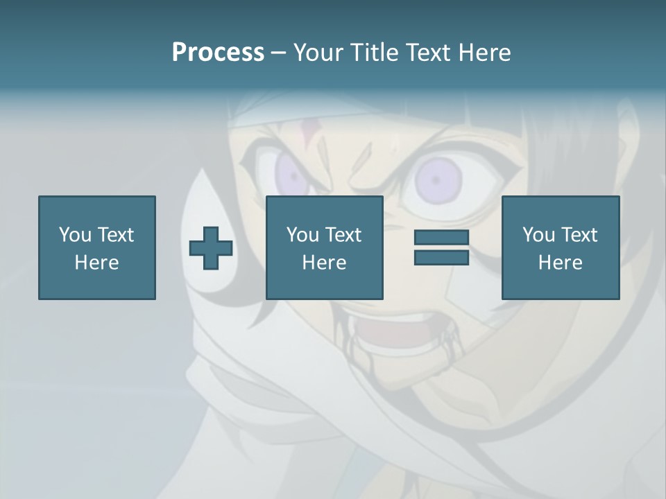 A Person With Purple Eyes And A White Shirt PowerPoint Template