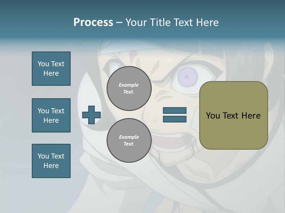 A Person With Purple Eyes And A White Shirt PowerPoint Template